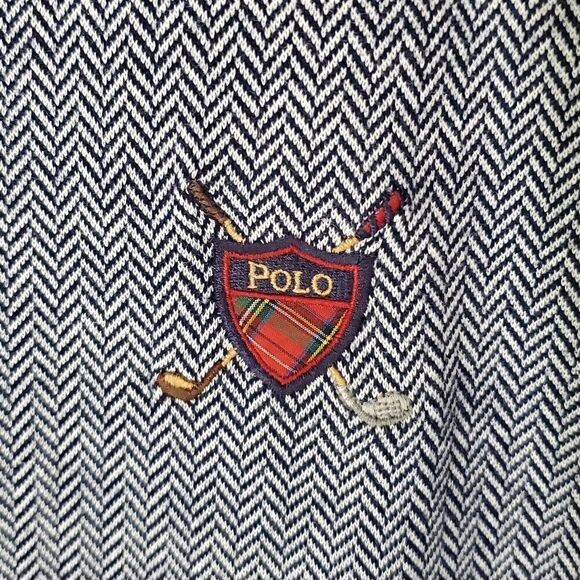 Polo Golf Ralph Lauren Men's Golf Sweater Vest Blue White Size L - Picture 3 of 7